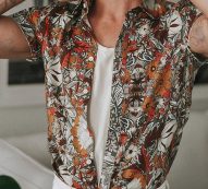 Ericdress Floral Lapel Single-Breasted Men’s Shirt