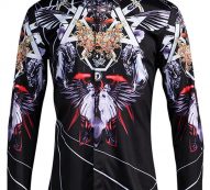 Ericdress Floral Print Lapel Halloween Button Men’s Shirt