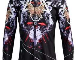 Ericdress Floral Print Lapel Halloween Button Men’s Shirt