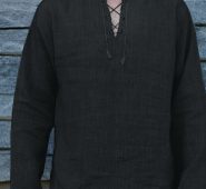 Ericdress Lace-Up Plain Straight Spring Men’s Shirt