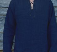 Ericdress Lace-Up Plain Straight Spring Men’s Shirt