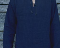 Ericdress Lace-Up Plain Straight Spring Men’s Shirt