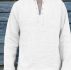 Ericdress Lace-Up Plain Straight Spring Men’s Shirt