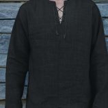 Ericdress Lace-Up Plain Straight Spring Men’s Shirt