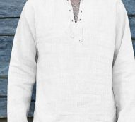 Ericdress Lace-Up Plain Straight Spring Men’s Shirt