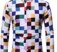 Ericdress Lapel Button Casual Slim Single-Breasted Men’s Shirt