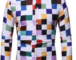 Ericdress Lapel Button Casual Slim Single-Breasted Men’s Shirt