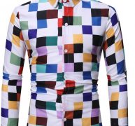 Ericdress Lapel Button Casual Slim Single-Breasted Men’s Shirt