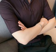 Ericdress Lapel Button Plain Slim Single-Breasted Men’s Shirt