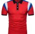 Ericdress Lapel Button Pullover Loose Short Sleeve Mens Tee Shirt