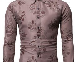 Ericdress Lapel Casual Button Slim Single-Breasted Men’s Shirt