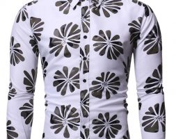 Ericdress Lapel Casual Button Slim Single-Breasted Men’s Shirt