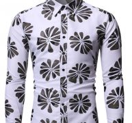 Ericdress Lapel Casual Button Slim Single-Breasted Men’s Shirt