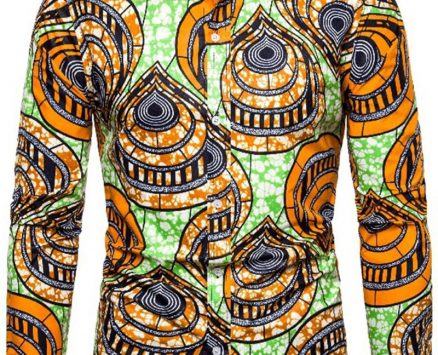 Ericdress Lapel Casual Color Block Single-Breasted Men’s Shirt