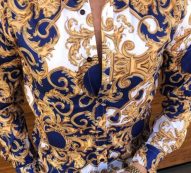 Ericdress Lapel Casual Floral Slim Single-Breasted Men’s Shirt