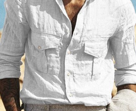 Ericdress Lapel Casual Plain Spring Loose Men’s Shirt