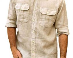 Ericdress Lapel Casual Plain Spring Loose Men’s Shirt