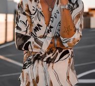 Ericdress Lapel Casual Print Loose Men’s Shirt