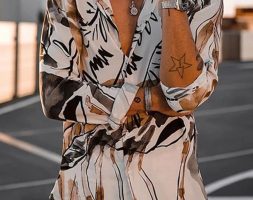 Ericdress Lapel Casual Print Loose Men’s Shirt