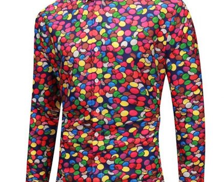 Ericdress Lapel Casual Print Slim Single-Breasted Men’s Shirt