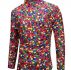 Ericdress Lapel Casual Print Slim Single-Breasted Men’s Shirt