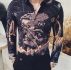 Ericdress Lapel Casual Style Print Slim Men’s Shirt
