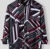Ericdress Lapel Color Block Button Slim Single-Breasted Men’s Shirt