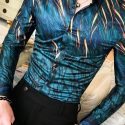 Ericdress Lapel Color Block Korean Single-Breasted Spring Men’s Shirt