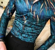 Ericdress Lapel Color Block Korean Single-Breasted Spring Men’s Shirt