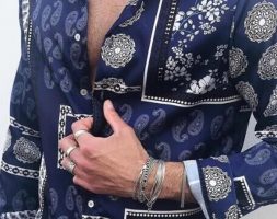 Ericdress Lapel Fashion Print Single-Breasted Men’s Shirt