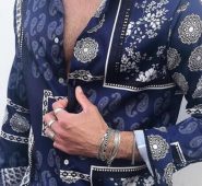 Ericdress Lapel Fashion Print Single-Breasted Men’s Shirt