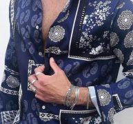 Ericdress Lapel Fashion Print Single-Breasted Men’s Shirt