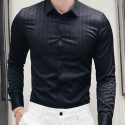 Ericdress Lapel Korean Button Spring Single-Breasted Men’s Shirt