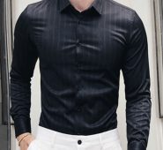 Ericdress Lapel Korean Button Spring Single-Breasted Men’s Shirt