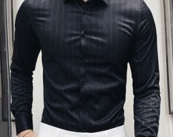 Ericdress Lapel Korean Button Spring Single-Breasted Men’s Shirt