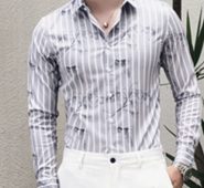 Ericdress Lapel Korean Button Spring Single-Breasted Men’s Shirt