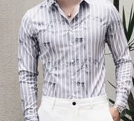 Ericdress Lapel Korean Button Spring Single-Breasted Men’s Shirt