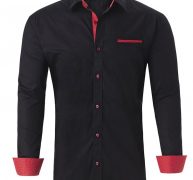 Ericdress Lapel OL Color Block Single-Breasted Fall Men’s Shirt