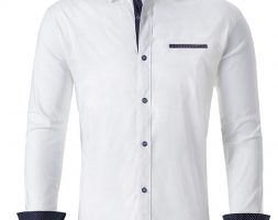 Ericdress Lapel OL Color Block Single-Breasted Fall Men’s Shirt