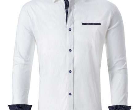 Ericdress Lapel OL Color Block Single-Breasted Fall Men’s Shirt