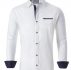Ericdress Lapel OL Color Block Single-Breasted Fall Men’s Shirt