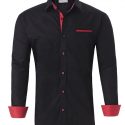 Ericdress Lapel OL Color Block Single-Breasted Fall Men’s Shirt