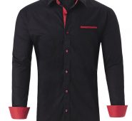 Ericdress Lapel OL Color Block Single-Breasted Fall Men’s Shirt