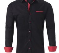 Ericdress Lapel OL Color Block Single-Breasted Fall Men’s Shirt