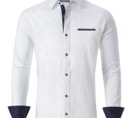 Ericdress Lapel OL Color Block Single-Breasted Fall Men’s Shirt