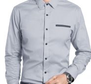 Ericdress Lapel OL Color Block Single-Breasted Fall Men’s Shirt