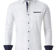 Ericdress Lapel OL Color Block Single-Breasted Fall Men’s Shirt
