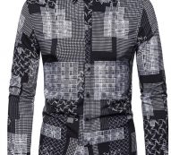 Ericdress Lapel Plaid Print Spring Single-Breasted Men’s Shirt