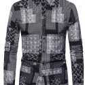 Ericdress Lapel Plaid Print Spring Single-Breasted Men’s Shirt