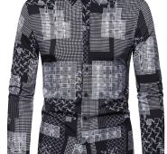 Ericdress Lapel Plaid Print Spring Single-Breasted Men’s Shirt